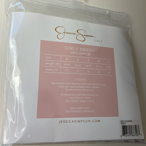 Jessica Simpson Briefs girls , 10 Pack Briefs 👧🏻 - Picture 4 of 9
